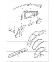 side section inner 996 TURBO 2001-05