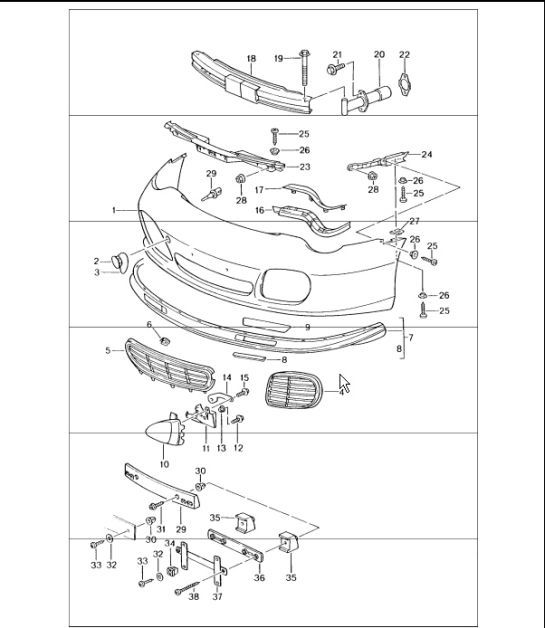Diagram 802-00 Porsche 911 1987-1989 3.2L G50 Carrozzeria