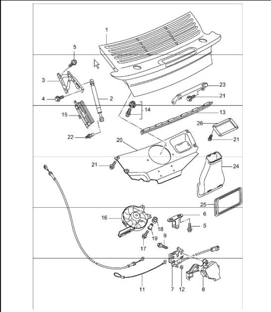Diagram 803-05 Porsche 924S 2.5L 1988 