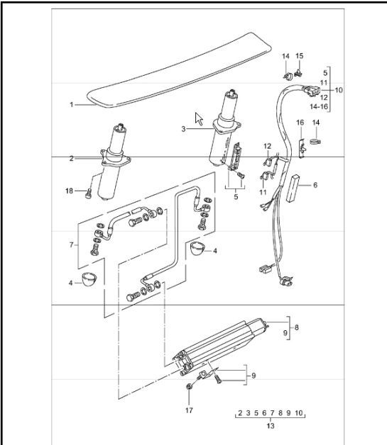 Diagram 803-07 Porsche Panamera GTS V8 4.0L 