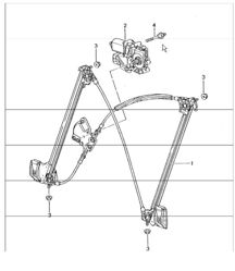 power windows 996 TURBO 2001-05