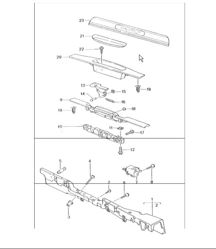 lining door sill 996 TURBO 2001-05