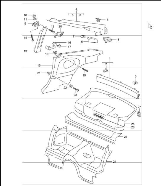Diagram 807-05 Porsche 997 Carrera 2 3.6L 2005>> Body