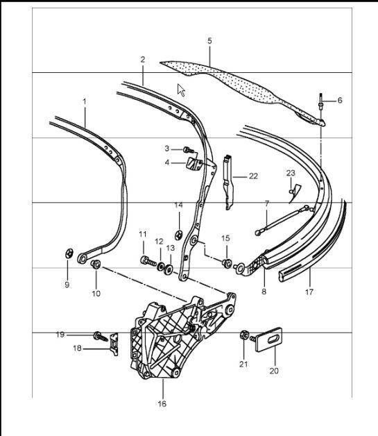 Diagram 811-06 Porsche 996 GT3 MKII 2003>> Carrocería