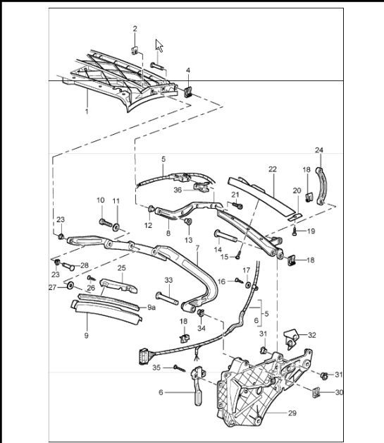 Diagram 811-07 Porsche 卡宴 92A（958） 2010-2017  车身