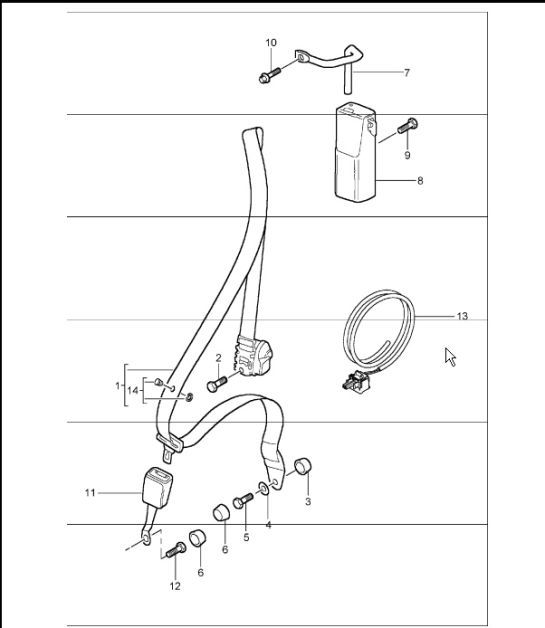 Diagram 812-01 Porsche Taycan 2020>> 