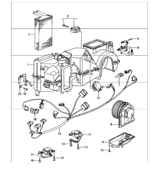 Diagram 813-05 Porsche 996 GT3 MKI 1999-02 Carrocería