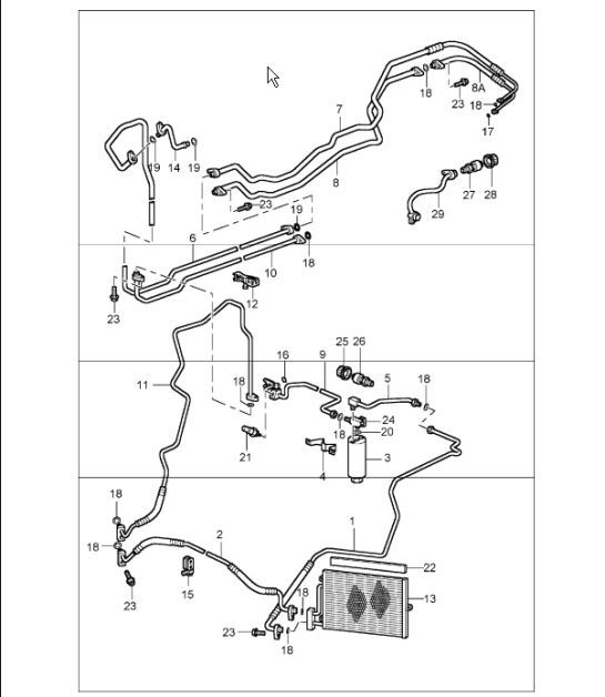 Diagram 813-25 Porsche Cayenne V6 3.6L Benzina 300 CV Carrozzeria