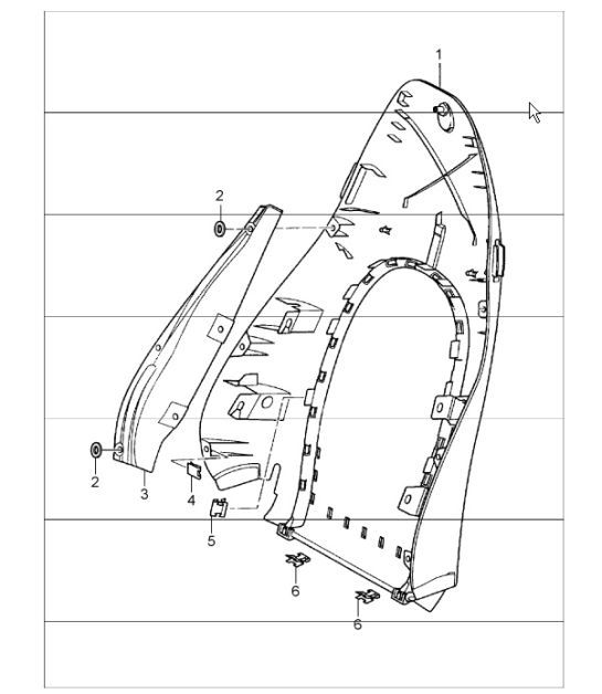 Diagram 817-10 Porsche 993 (911) C2S 1994-97 Body