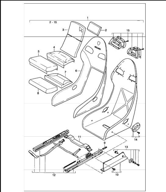 Diagram 817-90 Porsche Cayenne S 4.5L V8 2003>> Carrozzeria