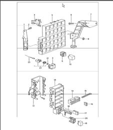 central electrical system dashboard 996 TURBO 2001-05