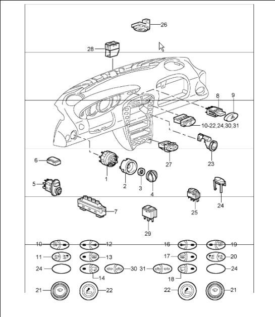 Diagram 903-05 Porsche Cayenne S V6 2.9L Petrol 440Hp