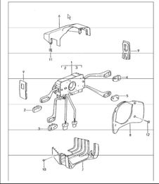 steering column switch 996 TURBO 2001-05