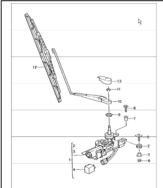 Diagram 904-05 Porsche 993 (911) (1994-1998) Materiale elettrico