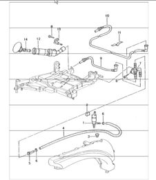 headlight washer system 996 TURBO M288 (Headlamp washer) 2001-05