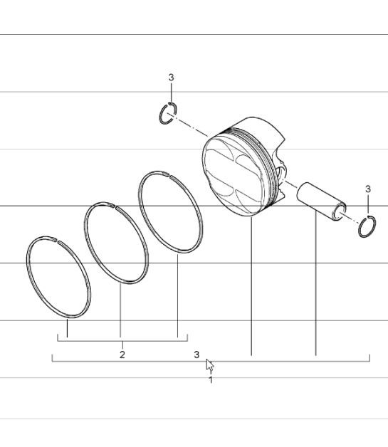 Diagram 102-05 Porsche 997 GT3 2007>> Motore