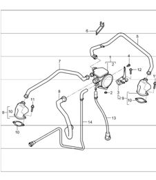 crankcase bleeding 997.1 M97.01 3.8L COUPE / CABRIO 2005-08