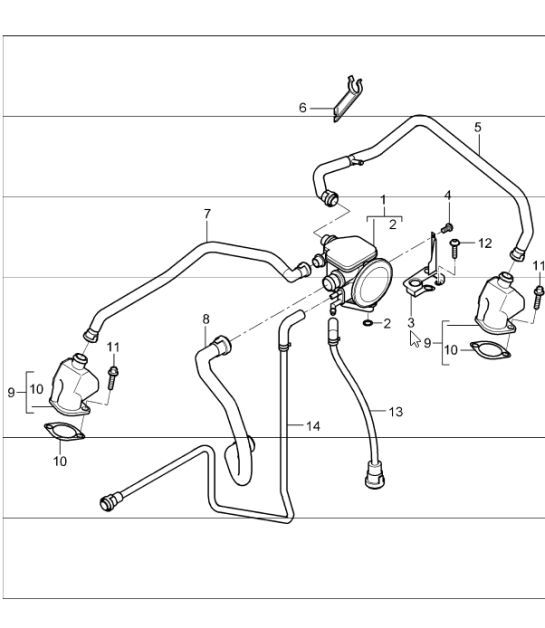 Diagram 104-11 Porsche Boxster 718 (982) 2017>> Moteur