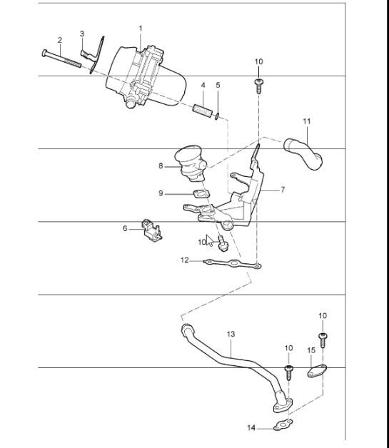 Diagram 108-05 Porsche Cayman 718 (982) 2017>> Motore