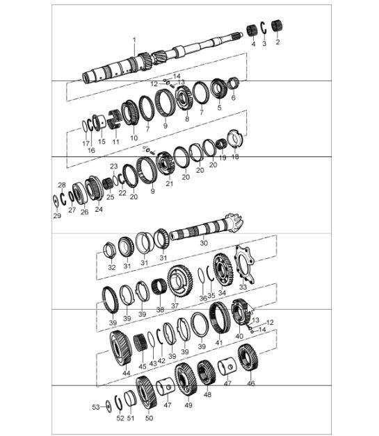 Diagram 303-03 Porsche Cayenne 3.6L 2007>> Transmission