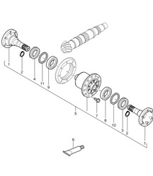 repair kit differential I219 for 997.1 CARRERA C2 G97.01 2005-08 and 997.1 CARRERA C4 G97.31 2006-08