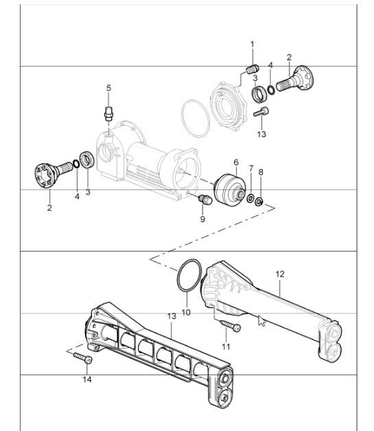 Diagram 305-15 Porsche 997 (911) MK1 2005-2008 Trasmissione