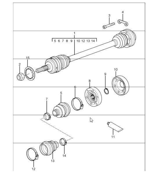 Diagram 401-10 Porsche Panamera Turbo S E-Hybrid 4.0L V8 