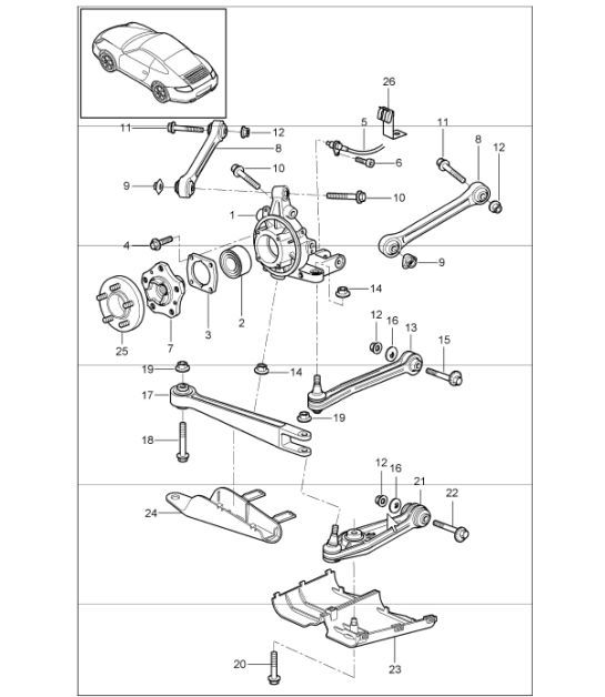 Diagram 501-00 Porsche Cayenne Coupé E-Hybrid V6 3.0L 340CV 