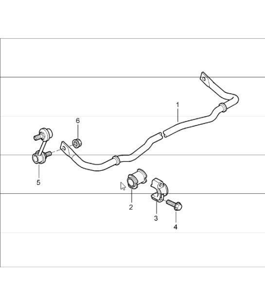 Diagram 501-03 Porsche 996 GT3 MKI 1999-02 Asse posteriore