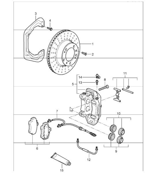 Diagram 603-00 Porsche Cayenne Turbo S E-Hybrid V8 4.0L 550 CV 