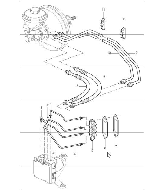 Diagram 604-06 Porsche 992 GT3 4.0 升 / 992 S/T 4.0 升 