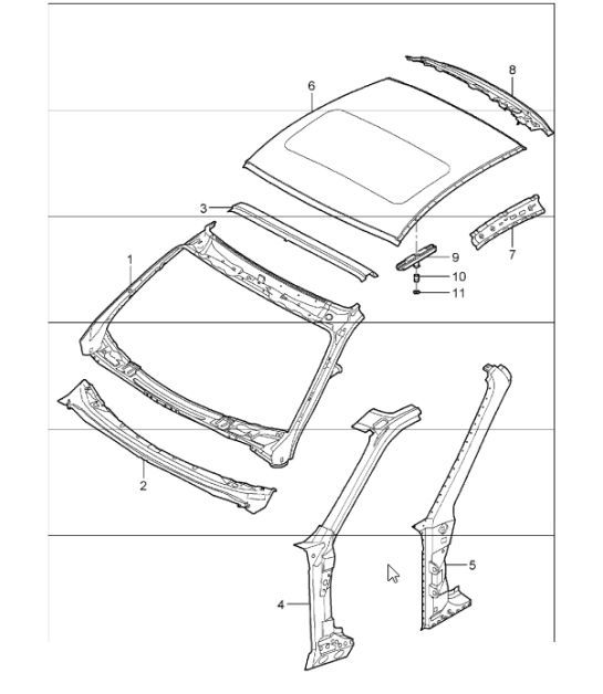 Diagram 801-45 Porsche Cayenne Turbo E-Hybrid Coupé con paquete GT V8 4.0 739 CV 