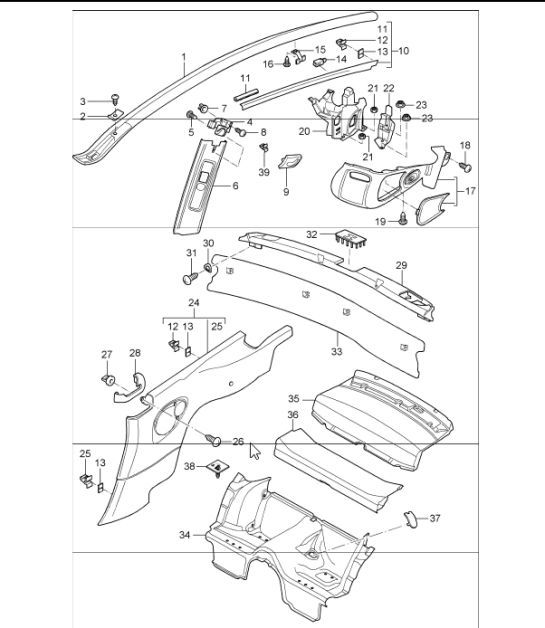 Diagram 807-06 Porsche Cayenne 3.2L V6 2003>> Body