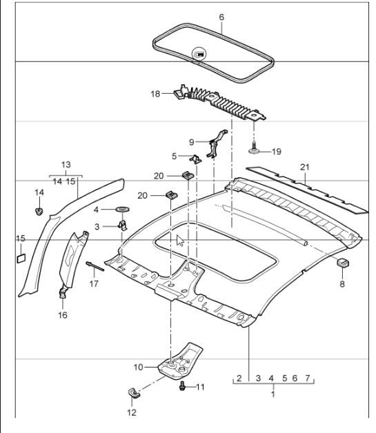 Diagram 807-08 Porsche 992（911）MK1 2019-2024  车身