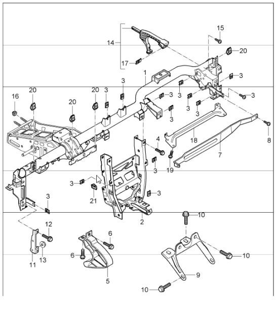 Diagram 809-04 Porsche Cayman 2.7L 987C 2006-08 Carrozzeria