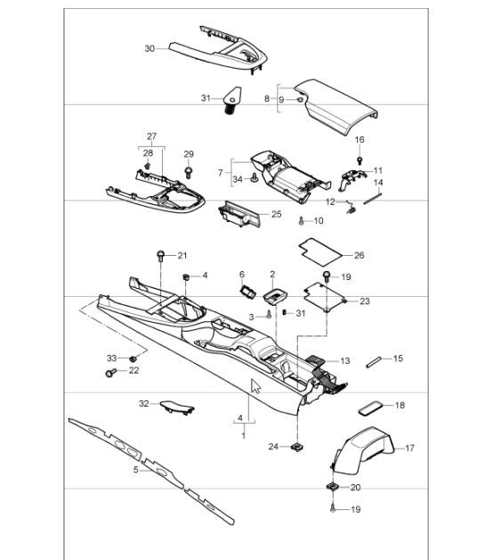 Diagram 809-20 Porsche Cayenne Coupé E-Híbrido V6 3.0L 340 CV 