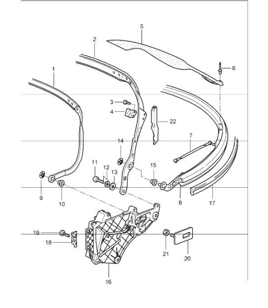 Diagram 811-06 Porsche 996 C4 3.4L 1997-08/01  车身