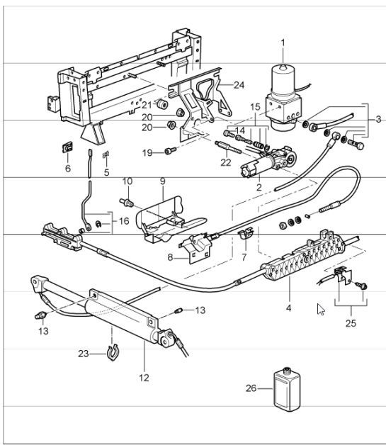Diagram 811-12 Porsche 996 C4S 3.6L 09/01-2005  车身