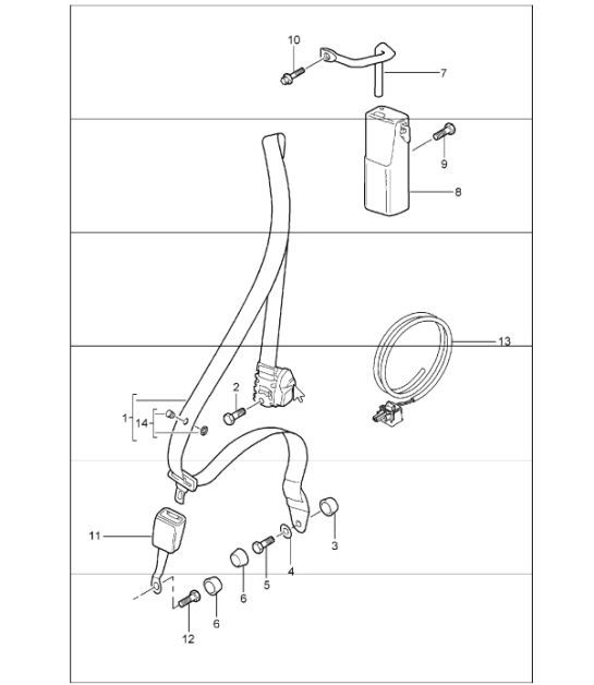Diagram 812-01 Porsche Cayenne S 4.5L V8 2003>> Carrozzeria