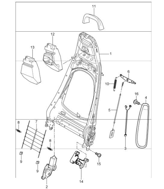 Diagram 817-21 Porsche Macan (95B) MK1 (2014-2018) Body