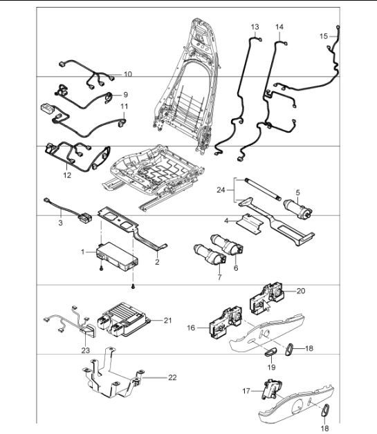 Diagram 817-25 Porsche Boxster GTS 718 4.0L PDK (400 ch) Carrosserie