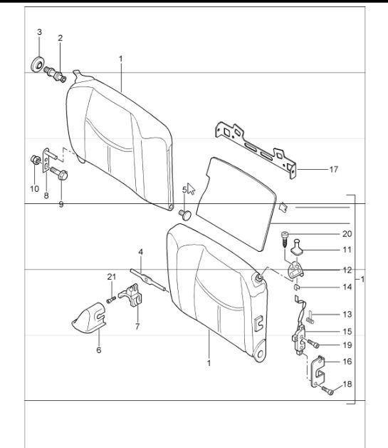 Diagram 817-44 Porsche Boxster S 981 3.4L 2012-16 Carrosserie