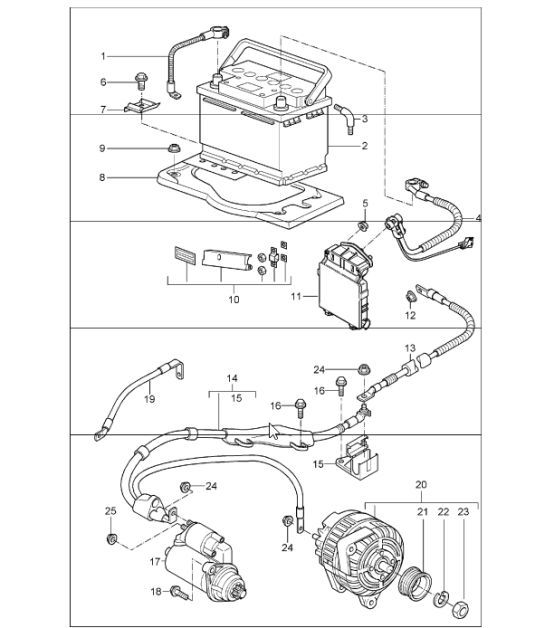 Diagram 902-05 Porsche Panamera 4S 2.9L V6 
