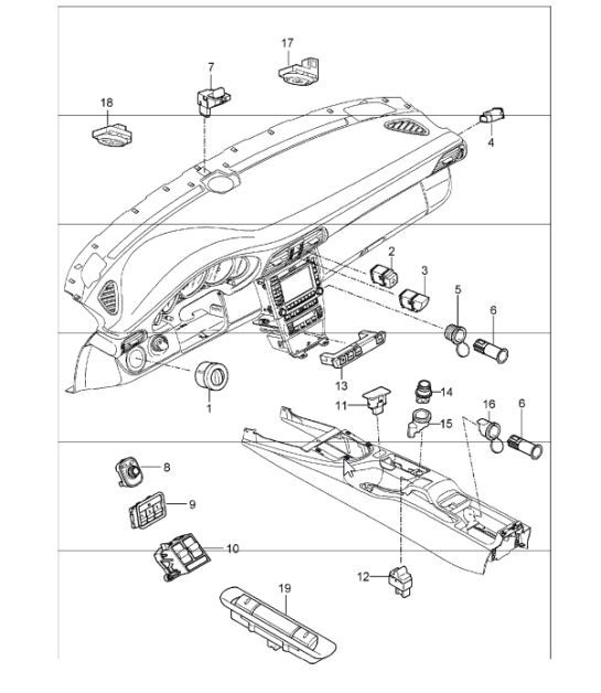 Diagram 903-05 Porsche 996 C4 3.4L 1997-08/01 Electrical equipment