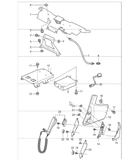 Diagram 911-10 Porsche 918 Spyder 2014-2015 