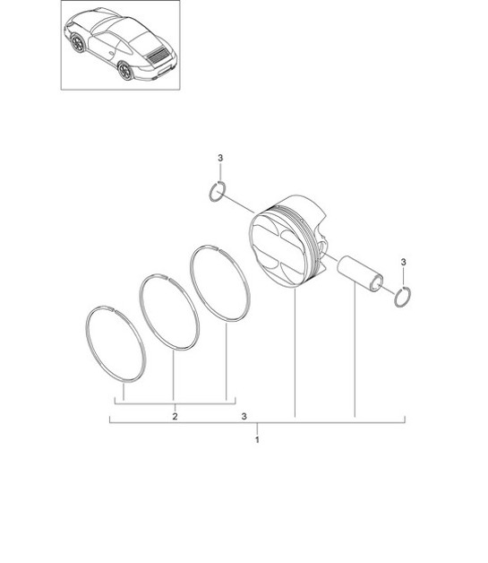 Diagram 102-005 Porsche Cayenne Turbo 4.5L 2003>> Engine