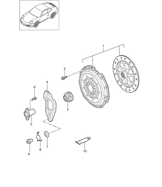 Diagram 301-000 Porsche 997（911）MK2 2009-2012 传播