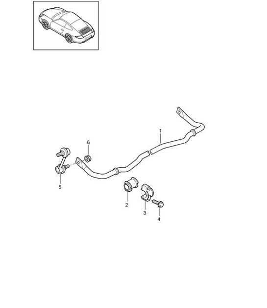Diagram 501-003 Porsche 997（911）MK2 2009-2012 后轴