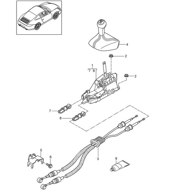 Diagram 701-000 Porsche 卡宴 Turbo E-Hybrid Coupe 配备 GT 套件 V8 4.0 739Hp 