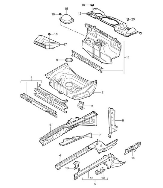 Diagram 801-010 Porsche Taycan (9J1) MK2 2024>>